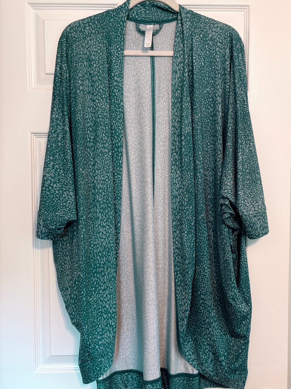 BLUE Open-Front CHEMISE AND ROBE - Picture 8 of 10
